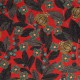 "Fruit du paradis" rouge Rideau 100% lin Made in France Thevenon