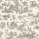 "Quatre saisons" noir Rideau Made in France Thevenon