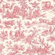 "Quatre saisons" rouge Rideau Made in France Thevenon