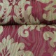 "Palatine" or/grenat Tissu jacquard motif baroque Boudoir Casal