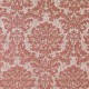 "Palatine" corail Tissu jacquard motif baroque Boudoir Casal