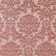 "Palatine" corail Tissu jacquard motif baroque Boudoir Casal