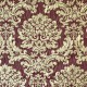 "Palatine" or/grenat Tissu jacquard motif baroque Boudoir Casal