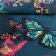 "Chrysalide" canard Tissu jacquard velours papillons Art'Aile Casal