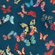 "Chrysalide" Jacquard velvet fabric butterflies Art'Aile Casal
