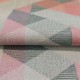 "Kuba" coral Tissu ameublement brodé Bali Prestigious Textiles