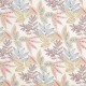 "Timor" coral Rideau fleuri brodé Made in France Prestigious Textiles