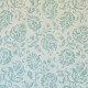 Lucia" acquamarine Toile ameublement fleurie Vintage Casal