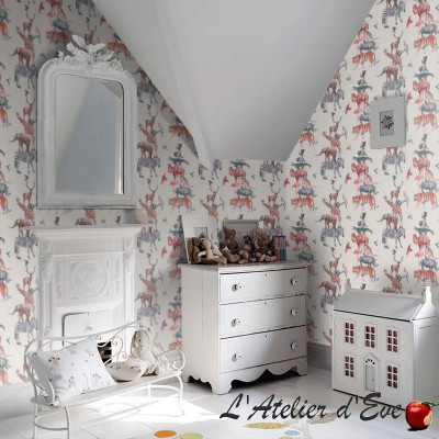 Papier peint intissé pour enfant "Animal Tower" Prestigious Textiles
