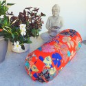 "Bolster" Kimono flowers Coussin de yoga Made in France L'Atelier d'Eve