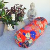 Bolster Kimono flowers Coussin de yoga Made in France L'Atelier d'Eve
