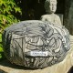 "Zafu" coco lin vue coté Coussin de méditation Made in France L'Atelier d'Eve
