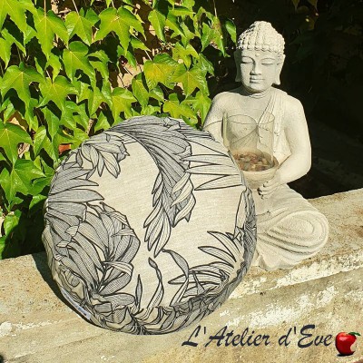 Zafu "Coco lin" Coussin de méditation Fabrication Française