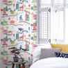 Non-woven wallpaper for children Animal Tower Prestigious Textiles
