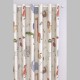 "Doodle" candyfloss - Détails rideau à oeillets Fabrication Française avec animaux brodés pour enfants - Prestigious Textiles