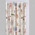 Embroidered curtain Made in France "Doodle" Prestigious Textiles