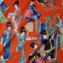 Cotton fabric "Kimono" Thevenon