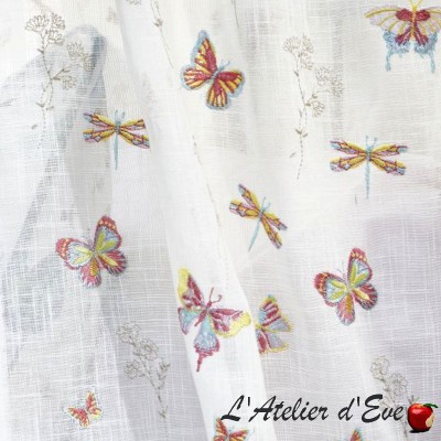 Embroidered sheer Made in France" Flutterby " Prestigious Textiles