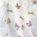 Rideau brodé "Flutterby" Fabrication Française
