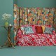 rideau-oeillets-kimono-flowers-coton-or