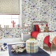 Chambre avec papier peint jungle et animaux "Peek a boo" Prestigious Textiles