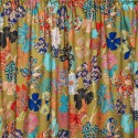 Cotton curtain "Kimono Flowers" Made in France Thevenon