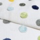 "Pom Pom" reef - Rideau à oeillets Fabrication Française motifs pompons brodés - Prestigious Textiles