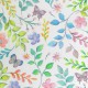 "Secret Garden" candyfloss - Toile de coton imprimée fleurs au mètre Collection Big Adventure Prestigious Textiles
