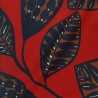 Rideau à œillets Sira Rouge Coton Thevenon Fabriqué en France