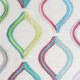 "Spinning Top" rainbow - Tissu ameublement brodé au mètre - Collection Big Adventure Prestigious Textiles