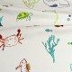 Tissu ameublement brodé mer et plage "Splash" jungle - Collection Big Adventure Prestigious