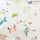 Tissu pour enfant brodé thème mer et plage "Splash" jungle - Collection Big Adventure Prestigious