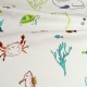 Détail du motif Splash Jungle - Rideau à oeillets prêt à poser Made in France Prestigious Textiles