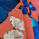 Trinity rose foncé - Rideau à oeillets Made in France coton papillons Thevenon