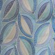 Détails motif du tissu ameublement brodé Boheme bleu - Casal