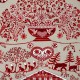 Cotton fabric christmas/mountain "Bellevue" Thevenon