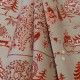 Bellevue ficelle - Rideau à oeillets Made in France 100% coton thème Noël/montagne - Finition tête de rideau sur demande