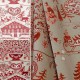 Bellevue - Rideau à oeillets Made in France 100% coton thème Noël/montagne - Finition tête de rideau sur demande