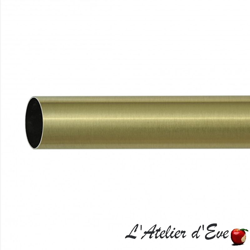 Tube tringle laiton massif-collection Auro-Houlès- Laiton brossé