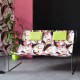 Fauteuil réalisé avec Visages Multicolore - Tissu tapissier, revêtement de siège Casal