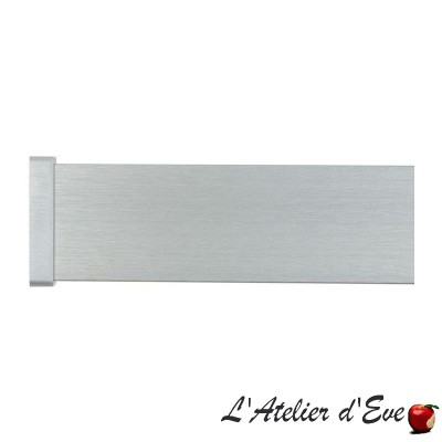 Cosmo Nickel aluminium flat profiles + Houlès end caps