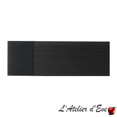 Cosmo Black aluminium flat profiles + Houlès end caps