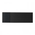 Kit profil plat aluminium Noir Cosmo + embouts Houlès