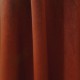 Olympe terracotta - Visuel du rideau non feu Fabriqué en France, tissu velours M1 - Casal