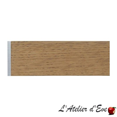 Kit profil plat bois chêne teinté Noyer + 64225-156