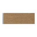 Kit profil plat bois chêne teinté Noyer + embouts Cosmo Houlès
