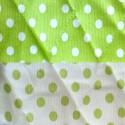 "Tissu molletonné " Piqué de coton réversible