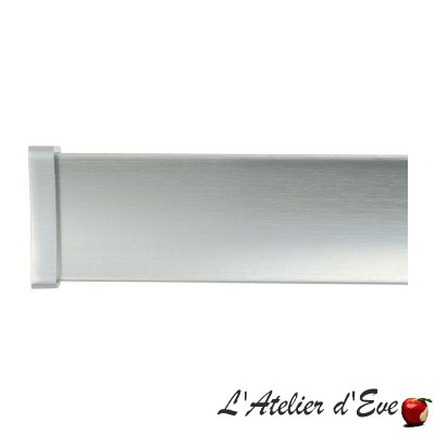 Kit profil incurvé aluminium Nickel Cosmo + embouts Houlès