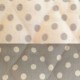 Piqué de coton gris/blanc Tissus matelassé réversible s