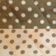 Piqué de coton taupe/blanc Tissus matelassé réversible s